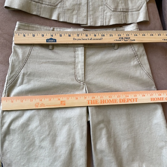 Cache suit top sz S and shorts sz 2 khaki shimmer - Picture 6 of 10